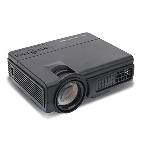 Mlison Video Projector 2000 Lumens Home Cinema Theater Multimedia Projector, Support 1080P HD + HD PC USB HDMI AV VGA