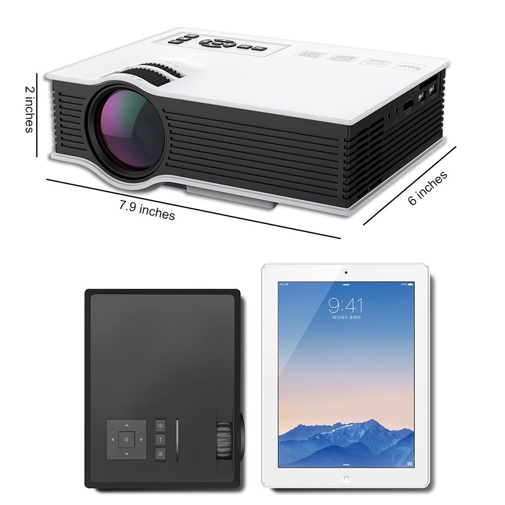 Lary Intel Mini Video Projector Review (Home Theater LED Multimedia)