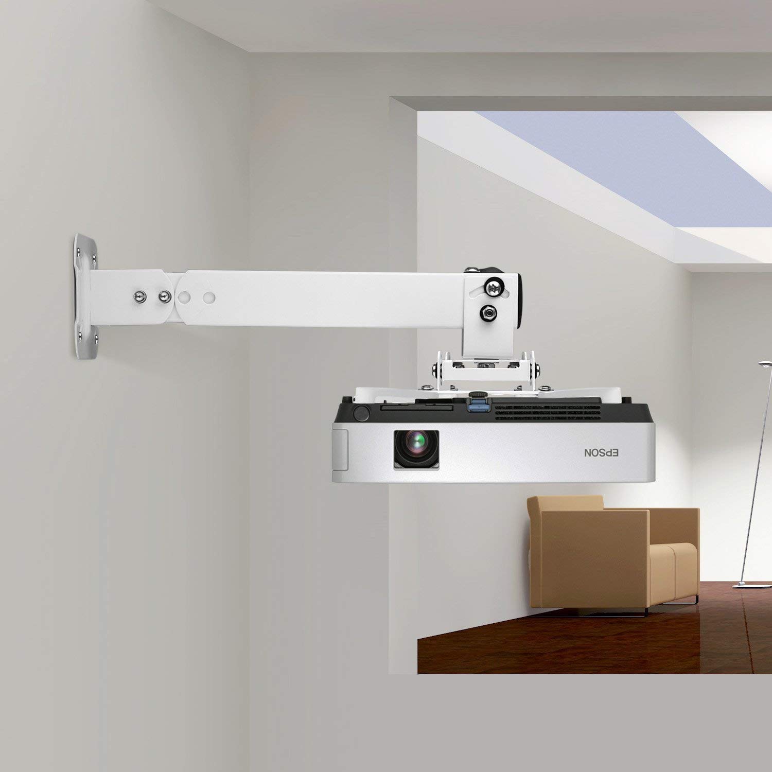 SIMBR Universal Wall or Ceiling Projector Mount for LCD/DLP Mounting