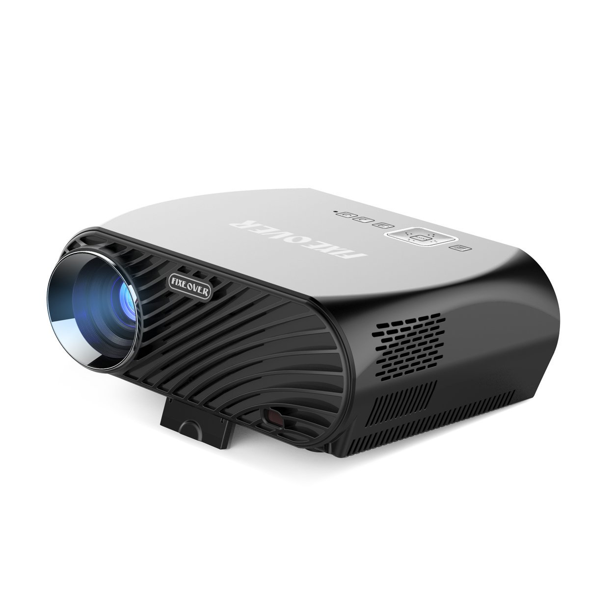 FixeOver GP100 Projector HD Ready 1280x800Pixels for Your Digital Home Theater, 3500 Lumens LED Light & 30000 Hours of Video Entertainment, Office File Read by HDMI