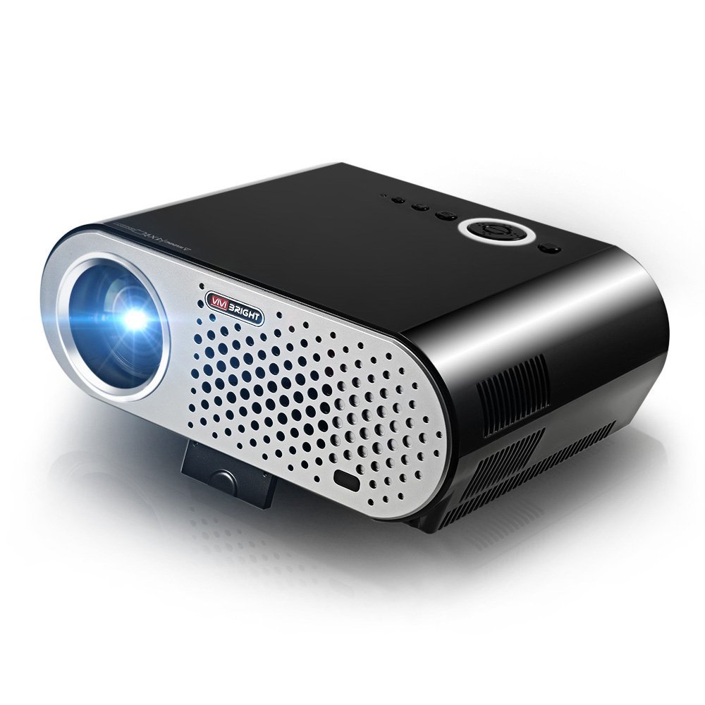 Projector, 3200 Lumens Brightness Home Projector Native 720P Support full HD 1080P 1280 x 800 Pixels Multimedia LCD LED Projector Up to 170