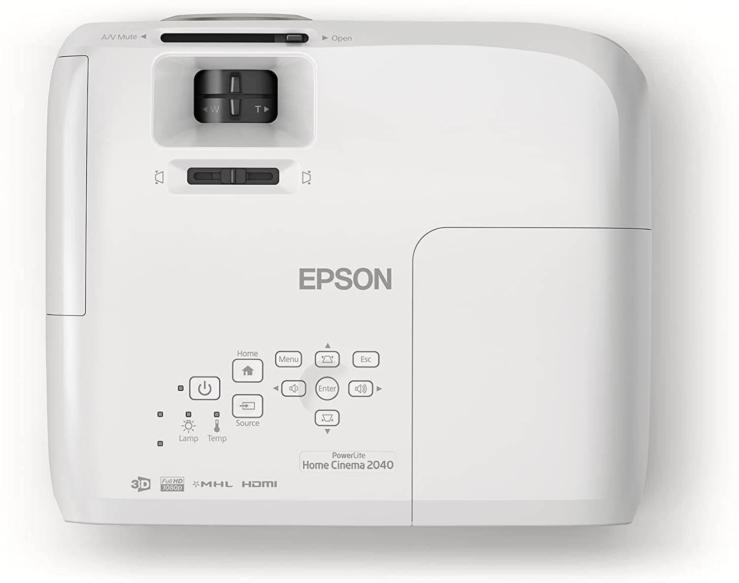 Epson Home Cinema 2040 1080p 3D 3LCD Home Theater Projector