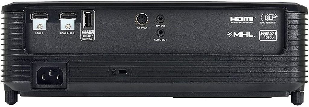 multimedia input ports optoma hd142x