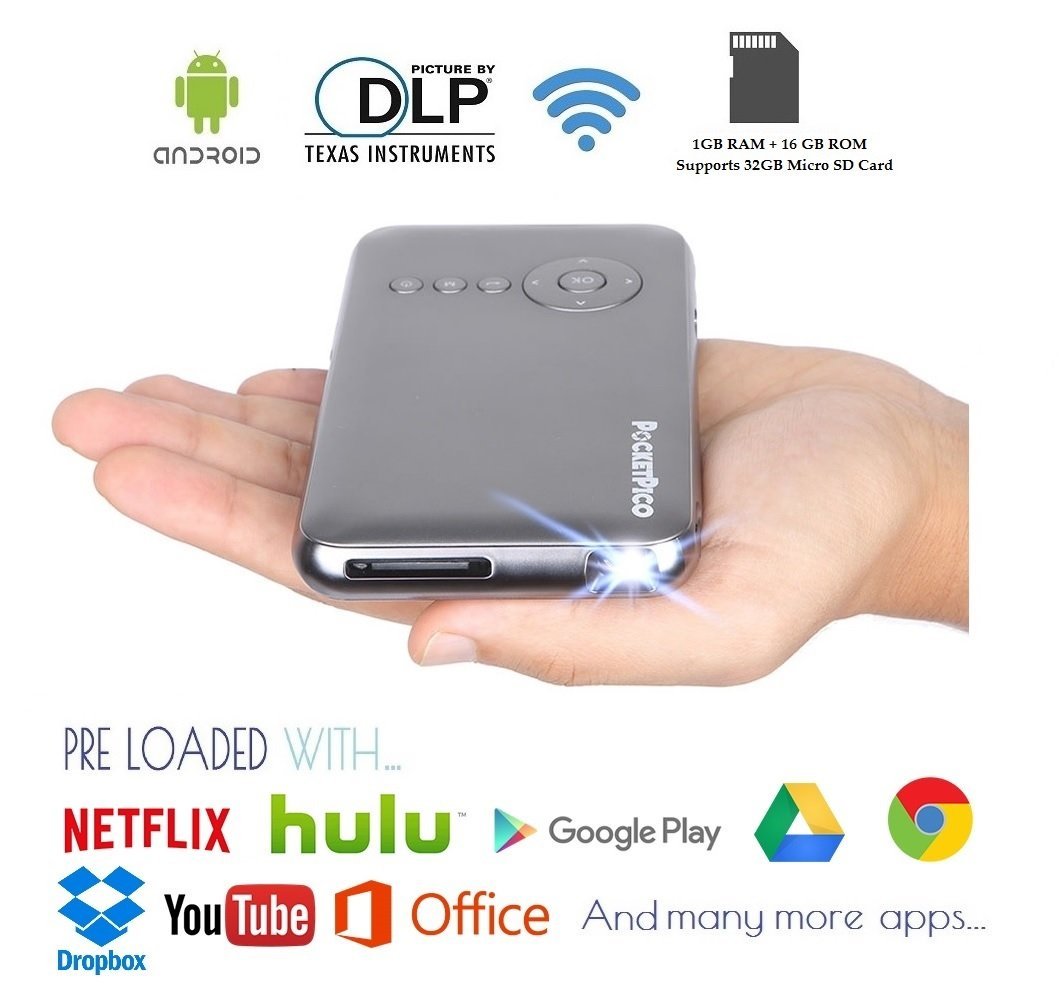 Pocket Pico Mobile Projector, Android Operating System