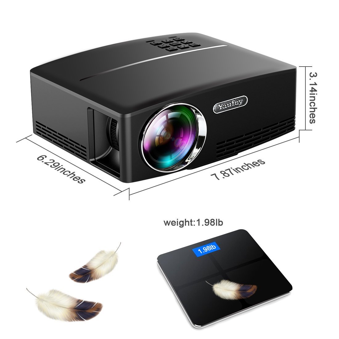 Yaufey 1800 projector
