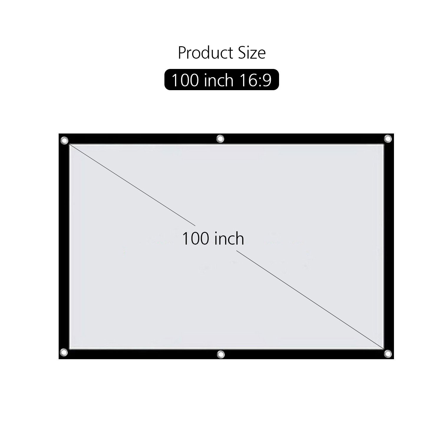 Экран для проектора 100 дюймов. 100 Дюймов 16х9. Габариты экрана 100 дюймов. Экран проектора настенный 100 дюймов. 100 Дюймов экран для проектора в сантиметрах.