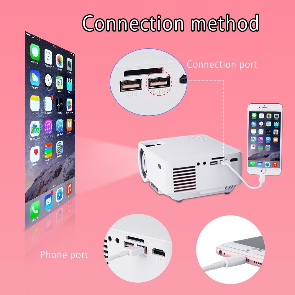 Touyinger Upgraded Home Mini projector