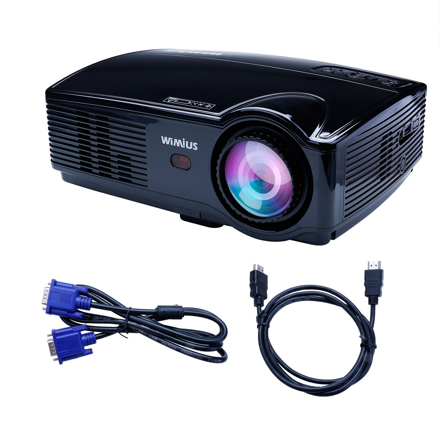 Projector, Video Projector HD 1080P Portable LED 3200 Lumens 1200X800