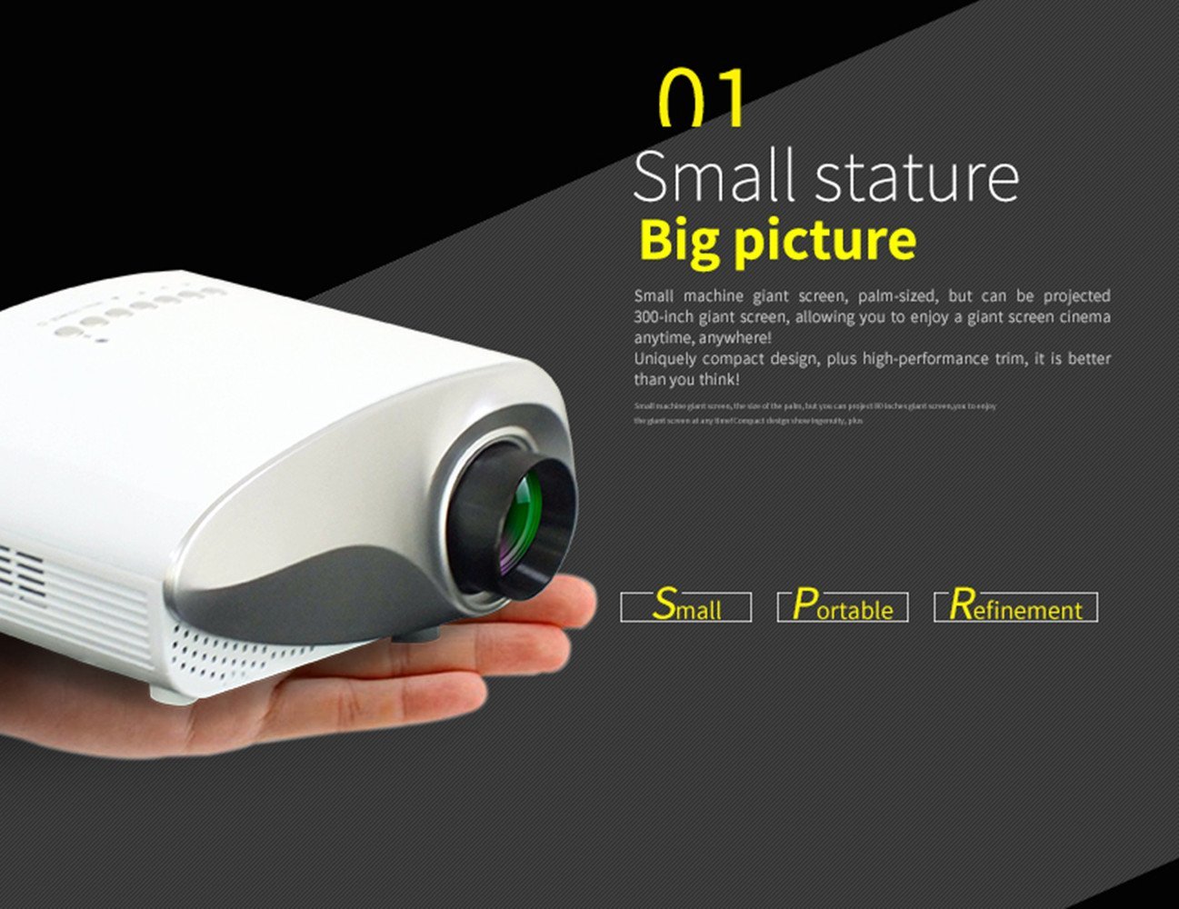 Mini Projector, Fosa LED projector