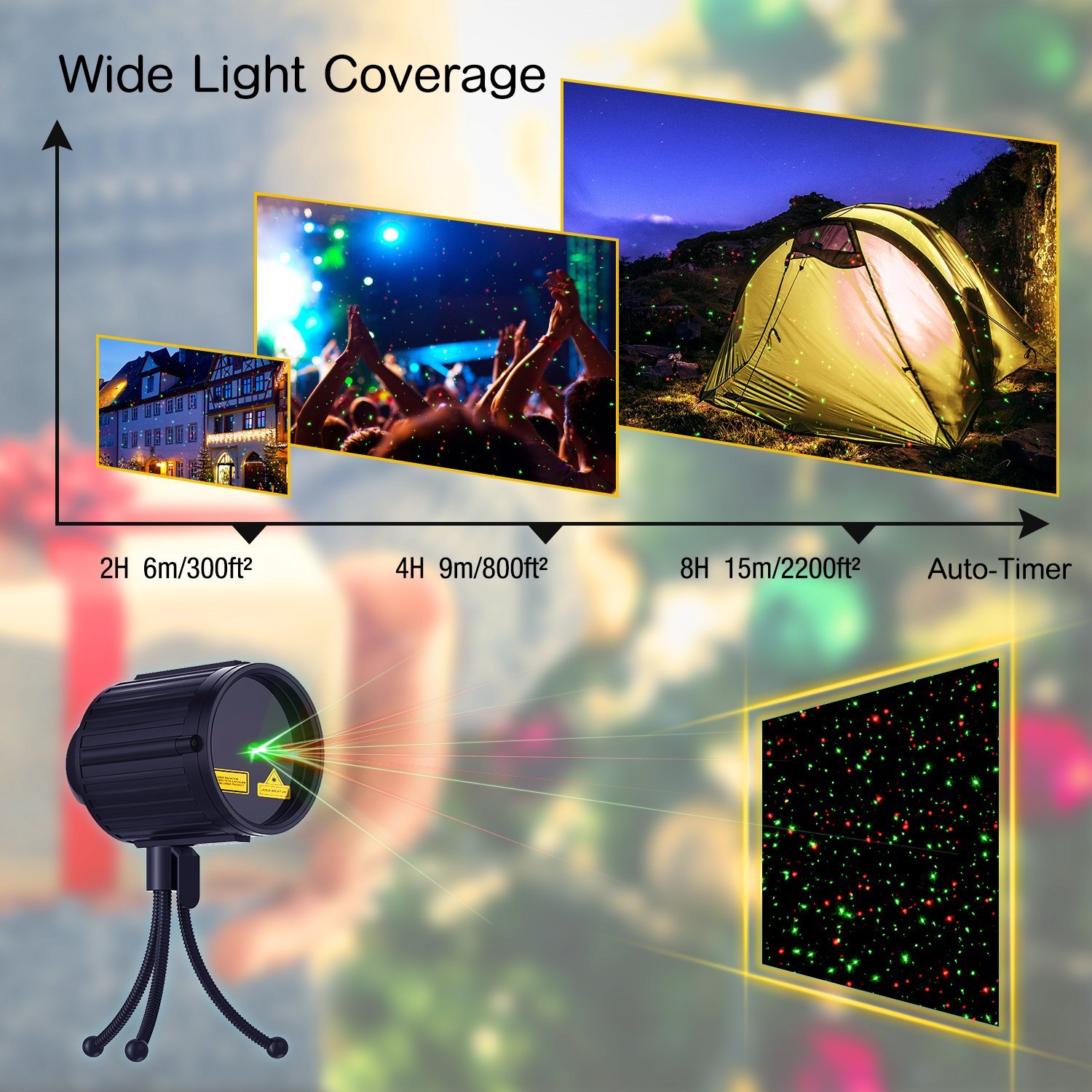 Christmas Lights Projector, Laser projector
