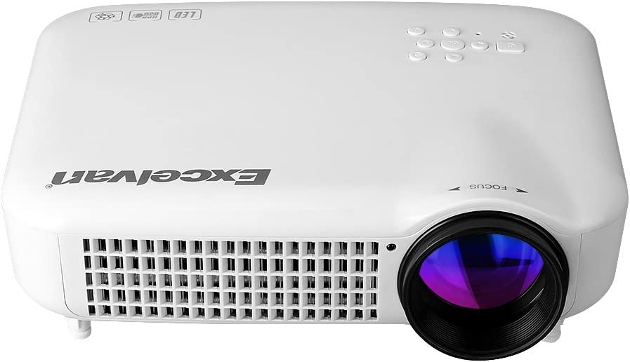 Excelvan 3000 Lumens HD Multimedia LED Projector Support 1080P