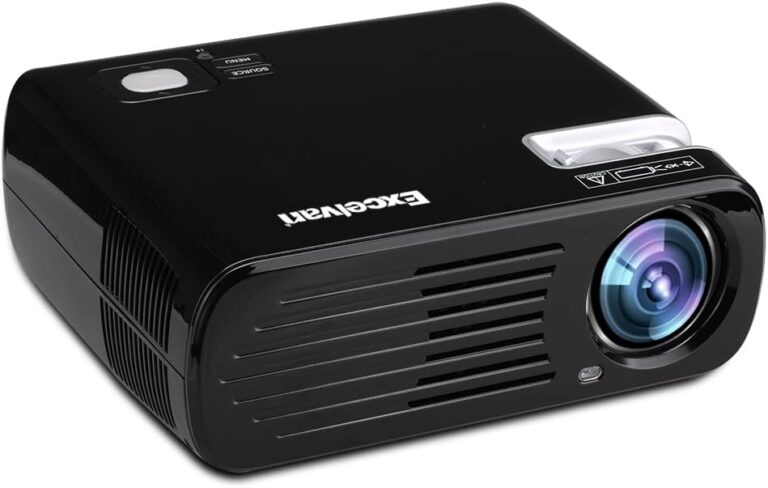 Excelvan Portable HD Video Projector: 2600 Lumens, 200-Inch