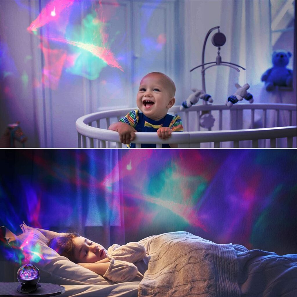 aurora night light perfect for baby sleep