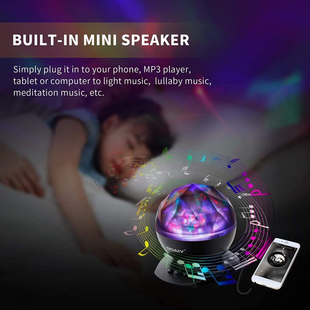 built-in mini speakers