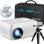 Bigasuo video projector - bluetooth 5.0 hd projector home theater