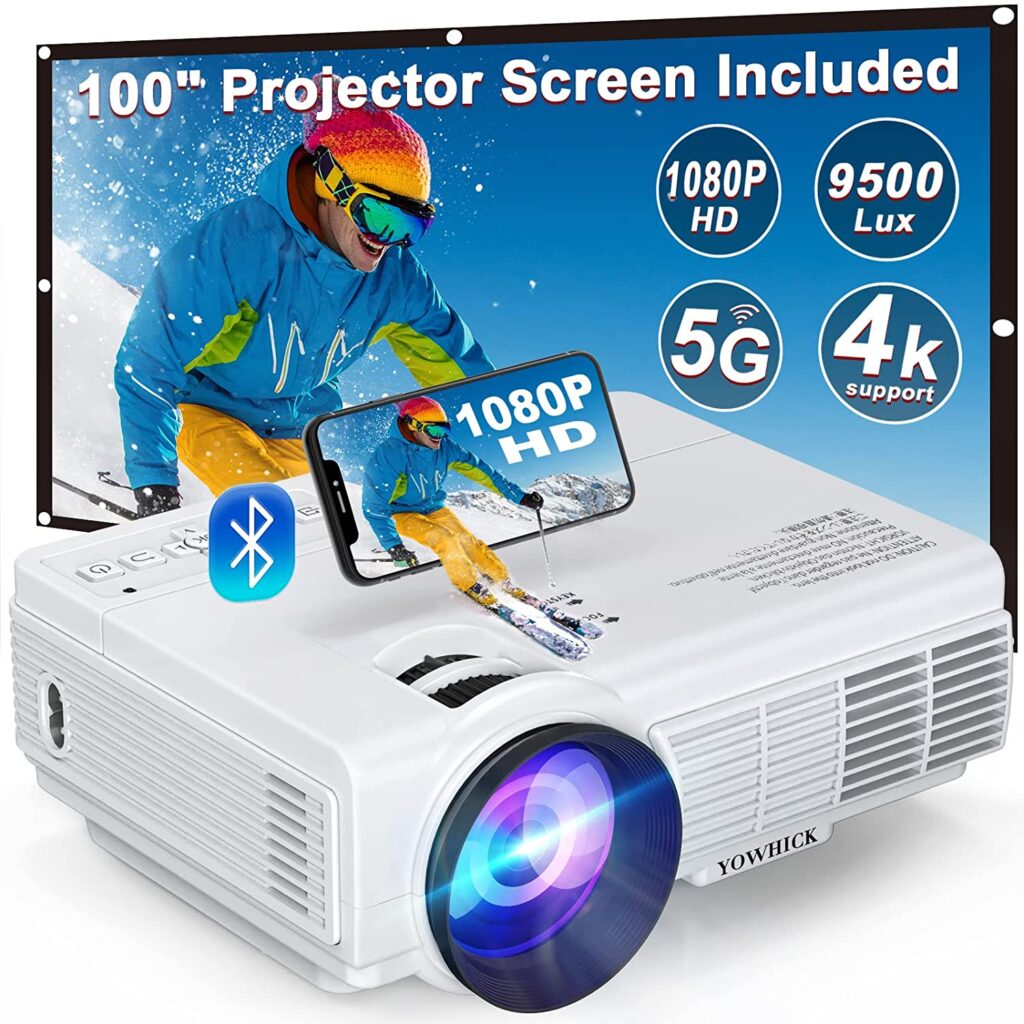 100 inch projector screen included