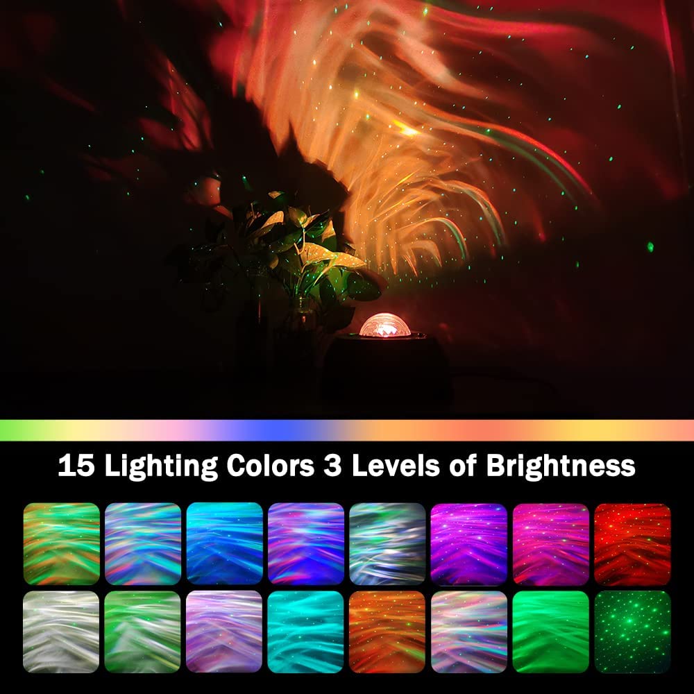 15 lighting colors 3 levels of brightness