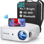 5G WiFi Bluetooth Projector, WiMiUS K7 6D Auto Keystone Correction