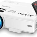 AuKing Mini Projector 2022 Upgraded Portable Video-Projector,55000 Hours Multimedia Home Theater Movie Projector
