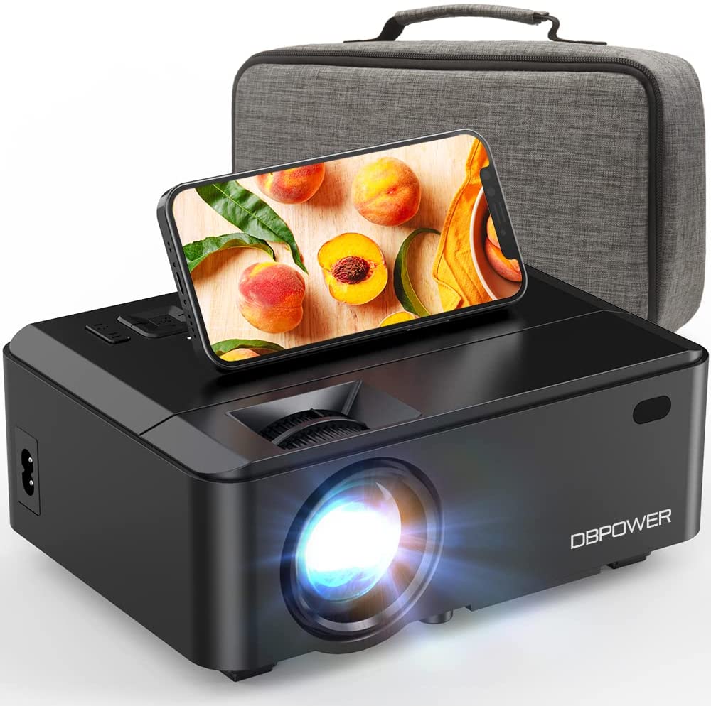 DBPOWER 8000L HD Video Projector with Carrying Case