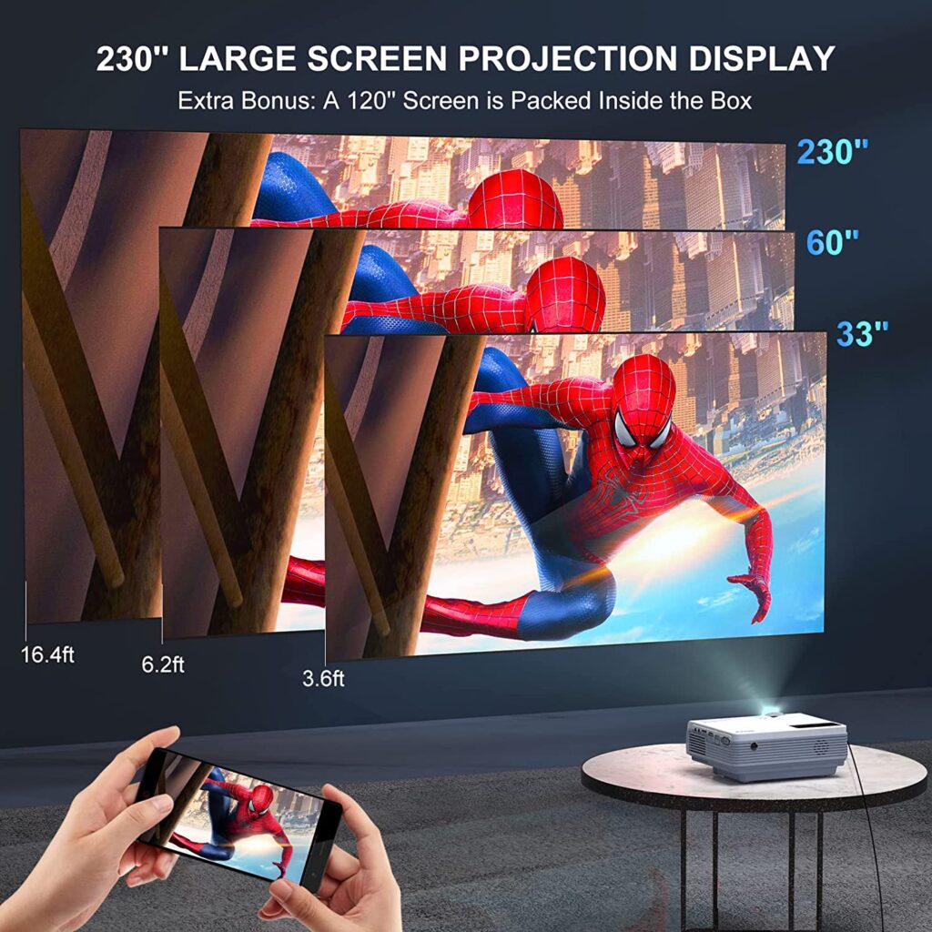 230 inches large screen fudoni projector