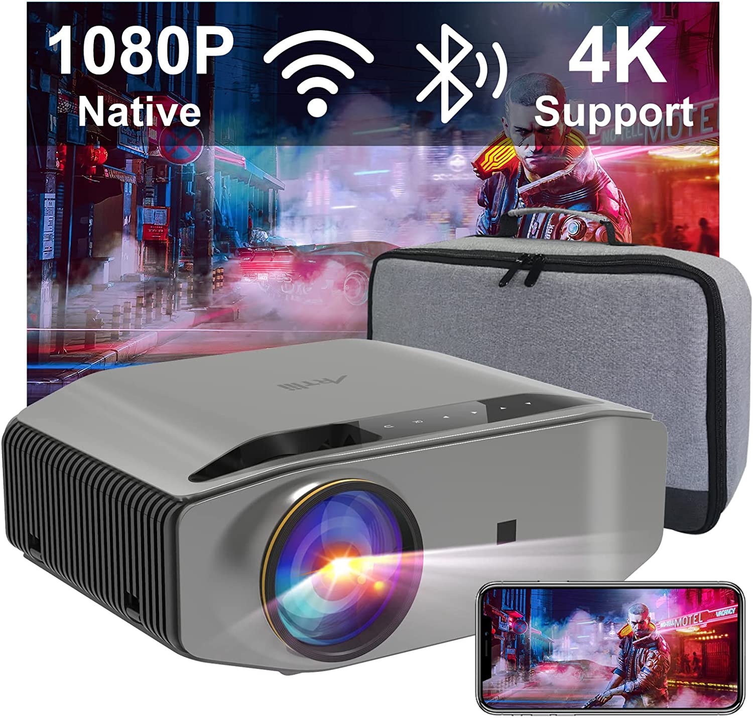 Artlii 5G WiFi Bluetooth Projector