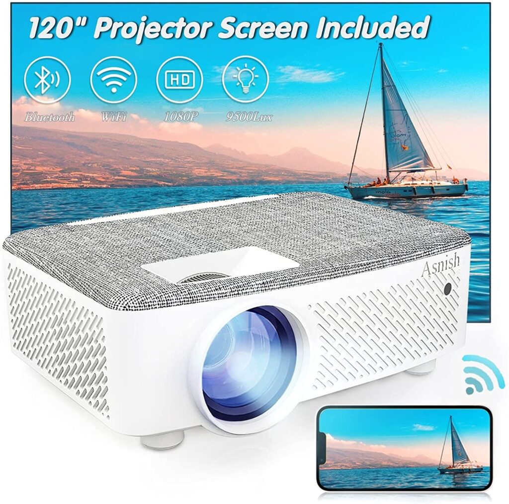 Asnish WiFi Bluetooth Projector Review