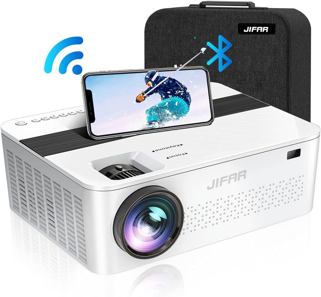 Jifar HD 1080P 5G WiFi Bluetooth Projector