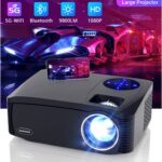 Native 1080P 5G WiFi Bluetooth Projector, AILESSOM 9800LM 450