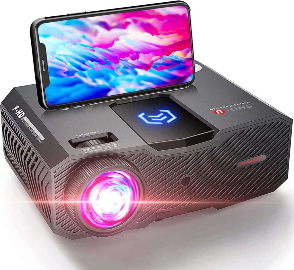 Projector Portable Native 1080P 5G WiFi Video Projector