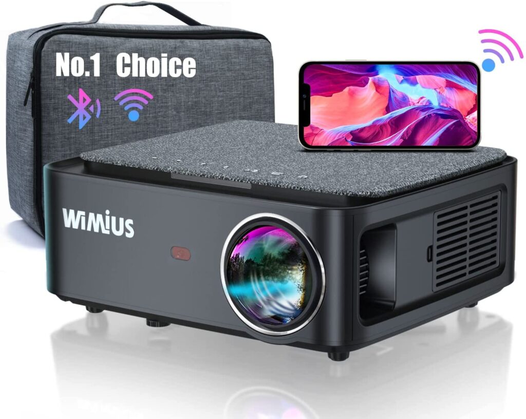 WiMiUS 5G WiFi Bluetooth 4K Projector