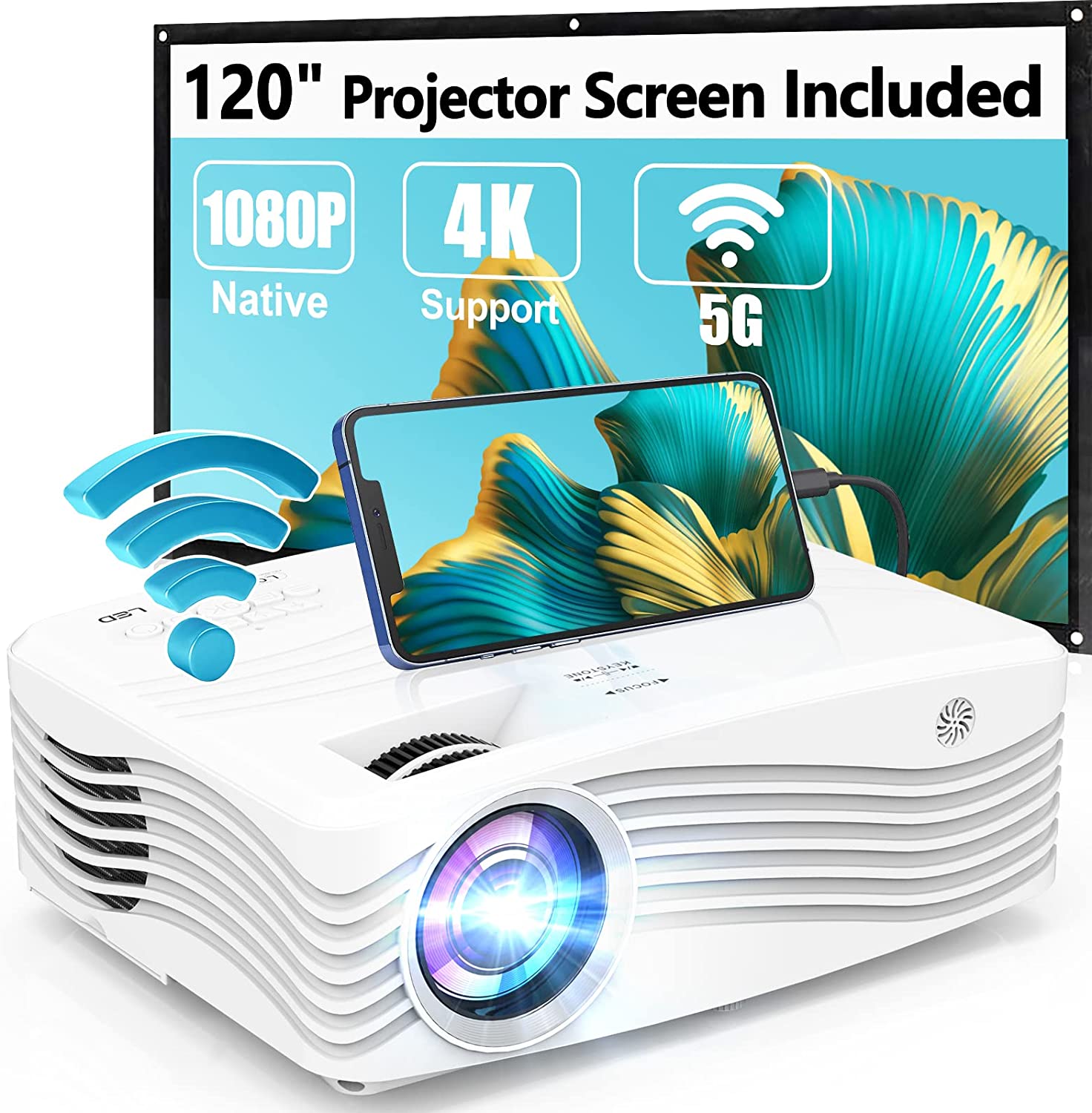 drj 5G WiFi Projector