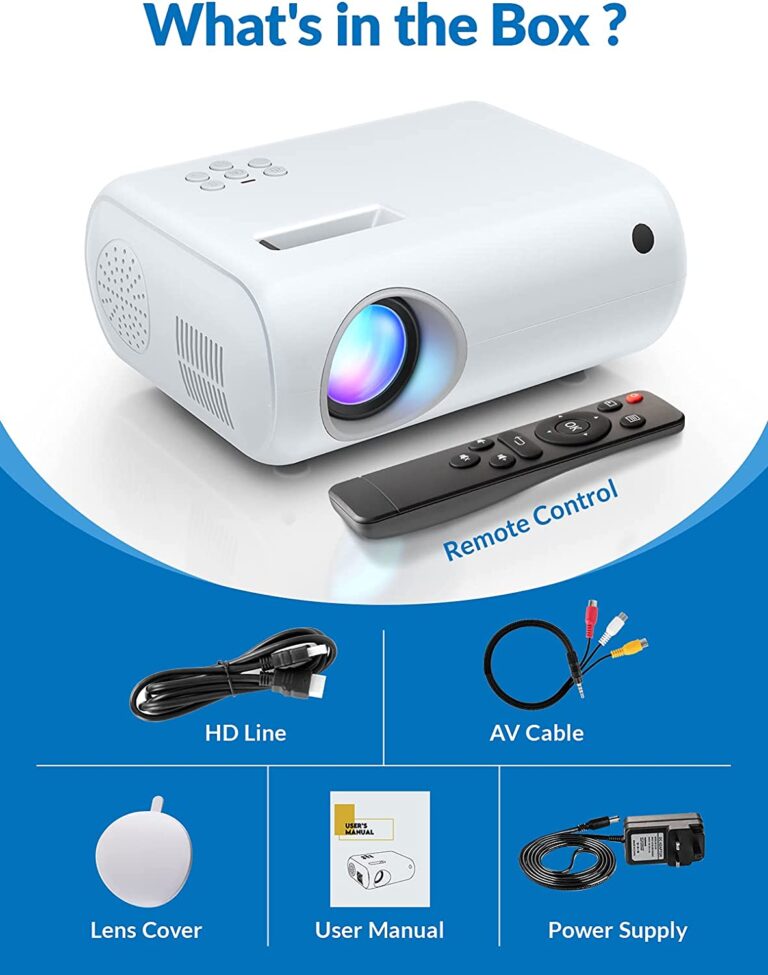 CLOKOWE Portable Projector Review 7000L, HD1080P