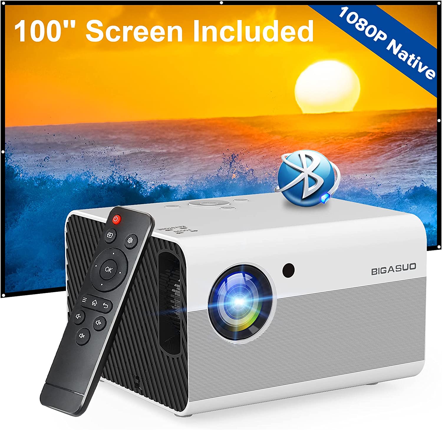 BIGASUO Projector Review - Outdoor Projector