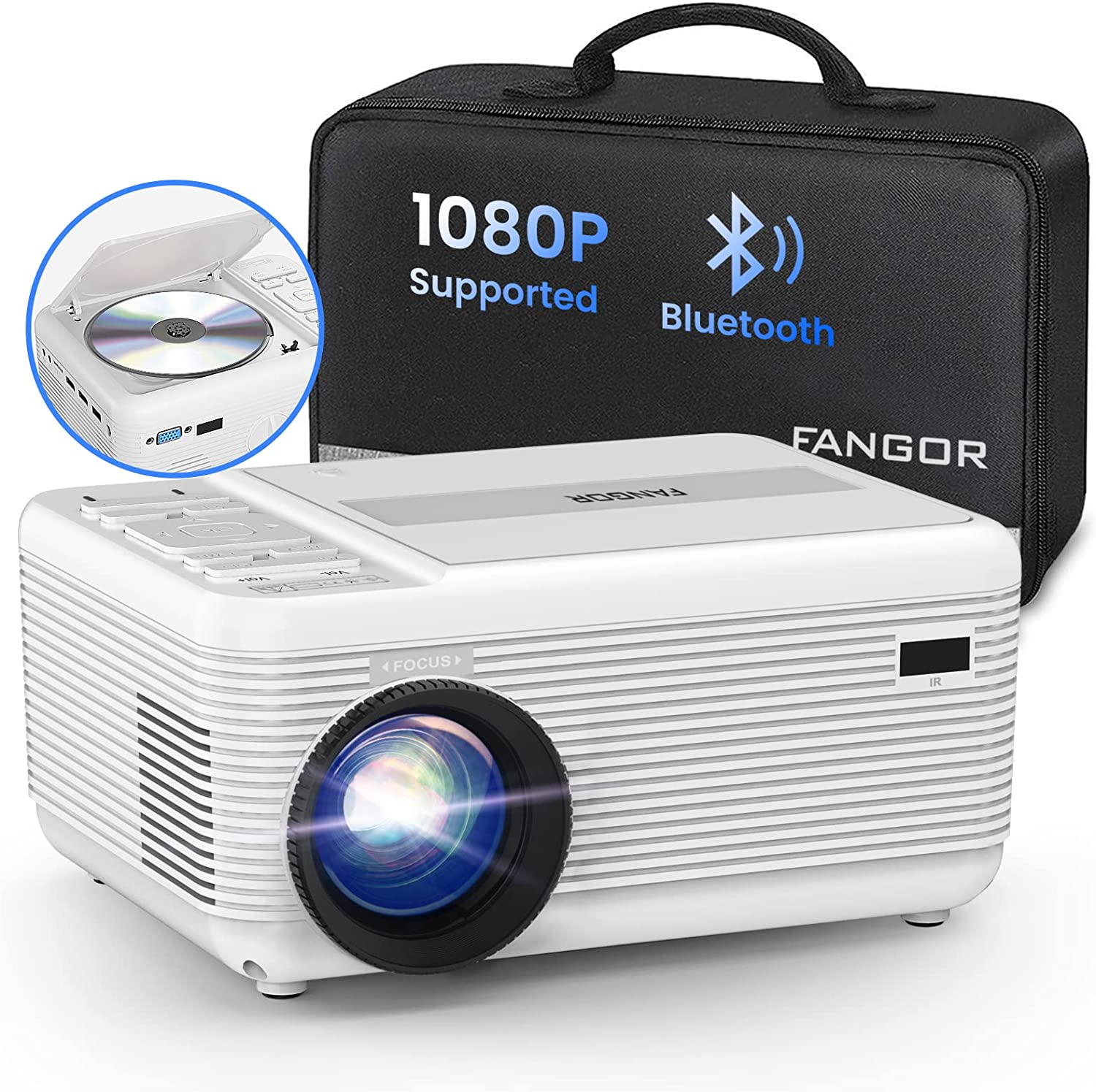 Fangor Projector Review, HD Bluetooth Projector