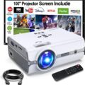 Hompow Projector Review, Pros & Cons - 7500 Lumens, 720P Projector
