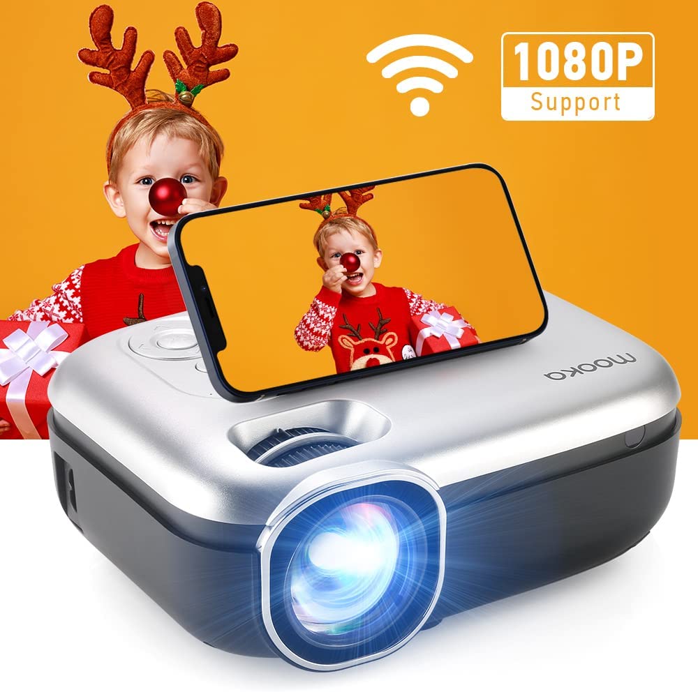 MOOKA Projector Review, Pros & Cons - WiFi 1080P Projector