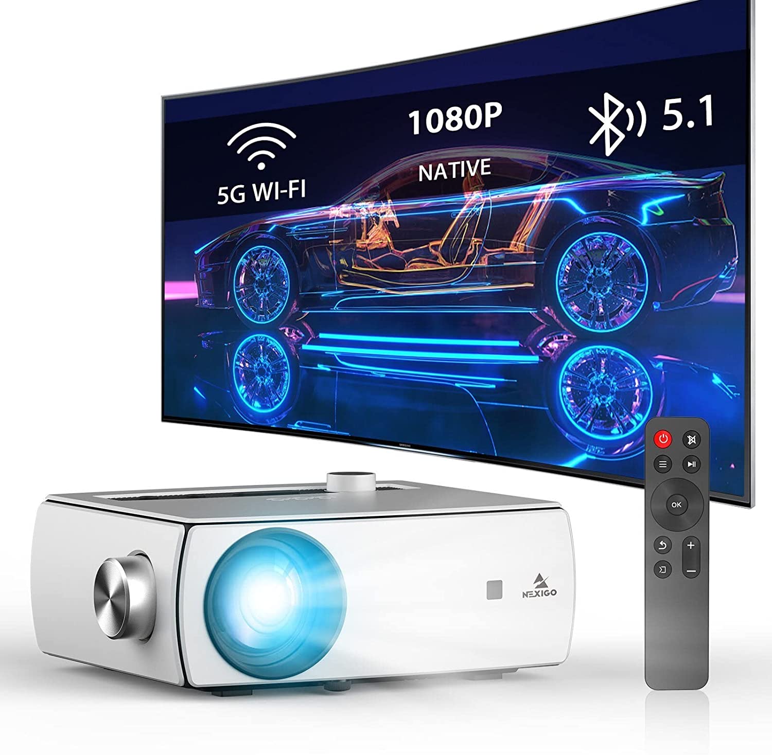 NexiGo PJ10 Review - bluetooth wifi projector