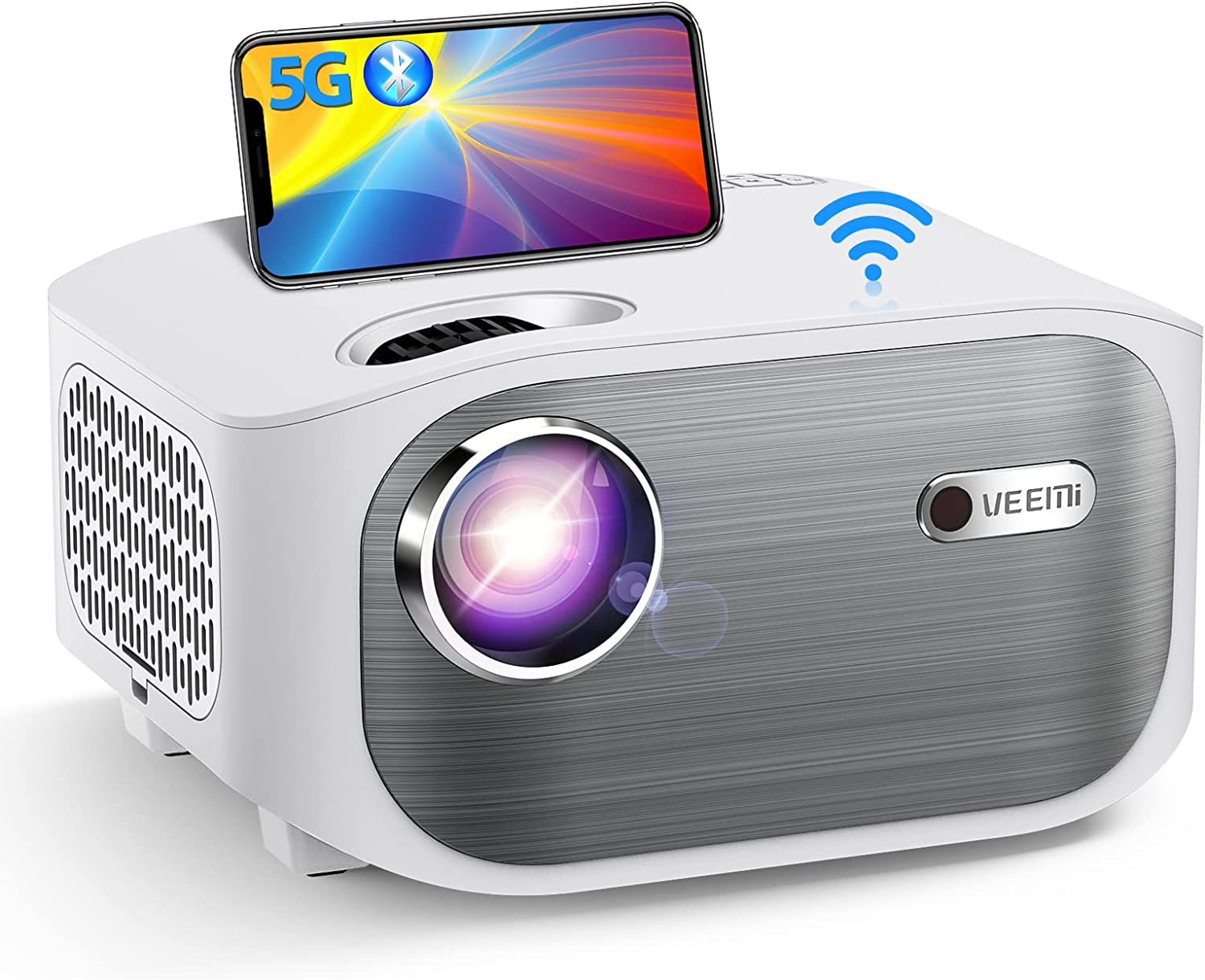 Veemi Projector Review, Pros & Cons, 1080P, WiFi, Bluetooth Projector