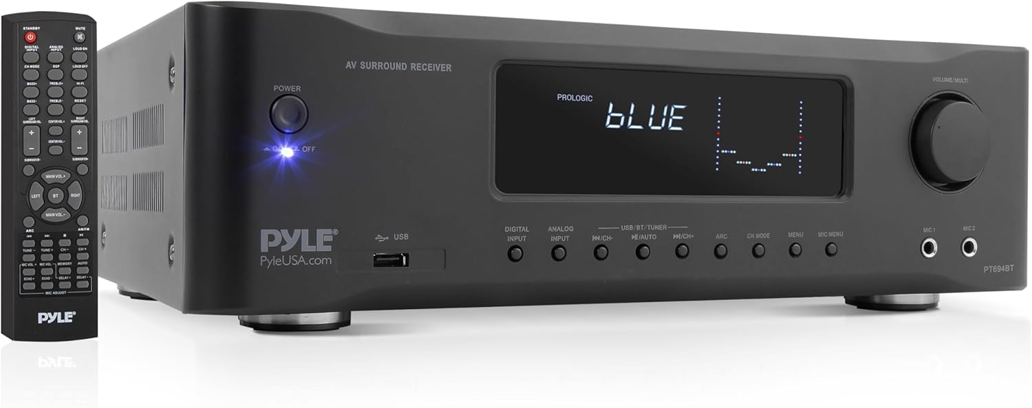 Pyle 5.2-Channel Hi-Fi Bluetooth Stereo Amplifier