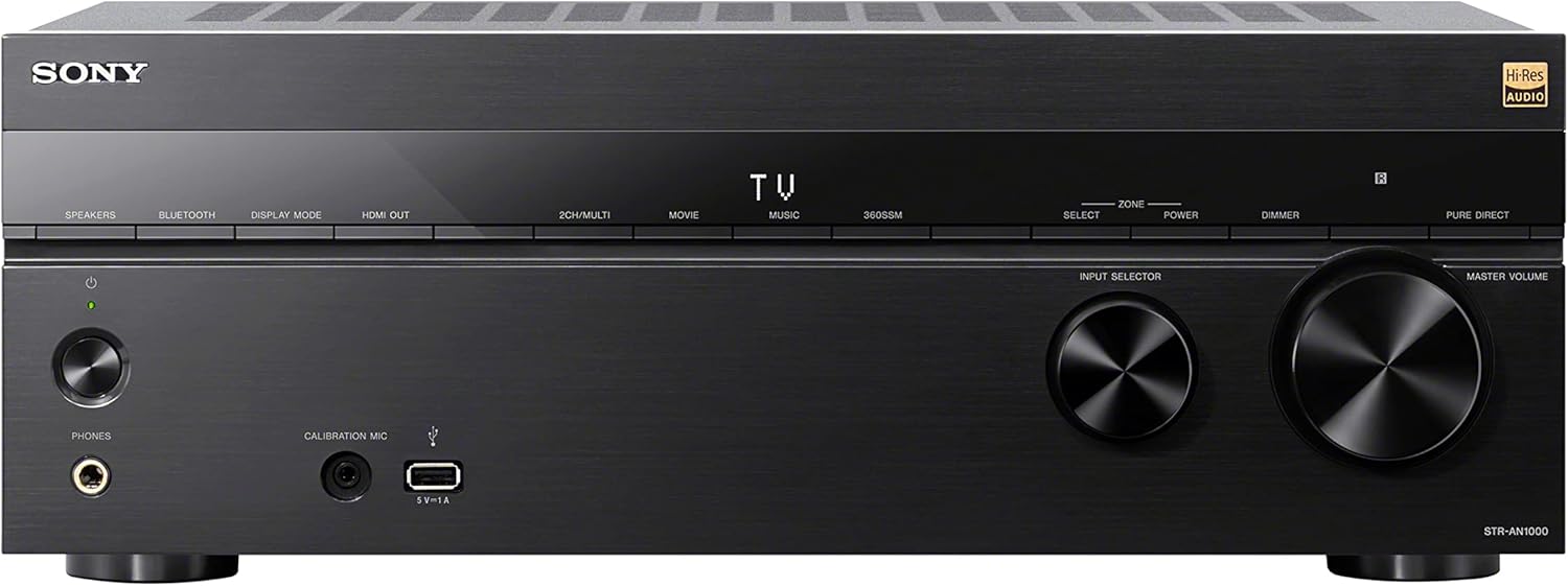 Sony STR-AN1000 7.2 CH Surround Sound Home Theater 8K AV Receiver