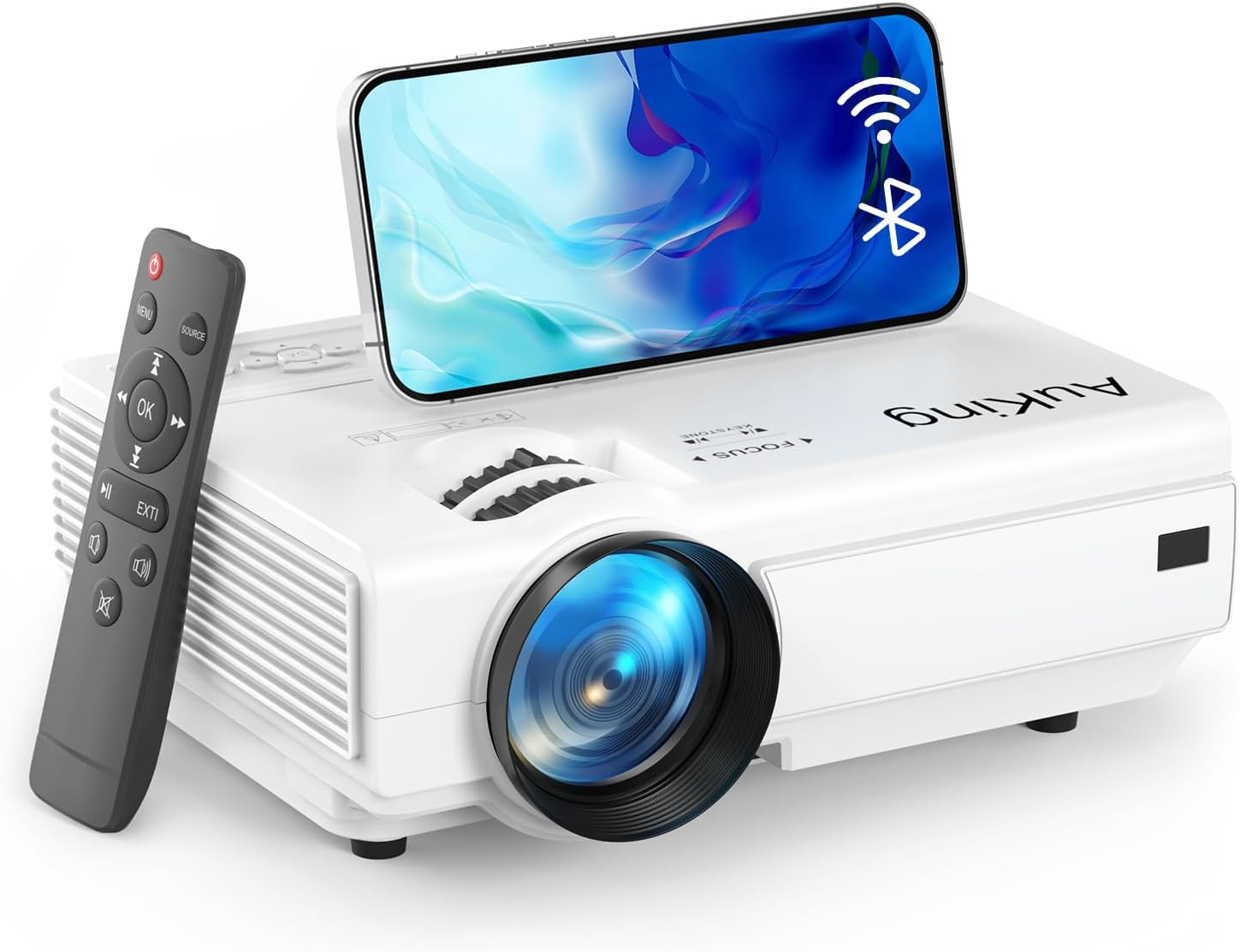 AuKing Projector with Wifi and Bluetooth