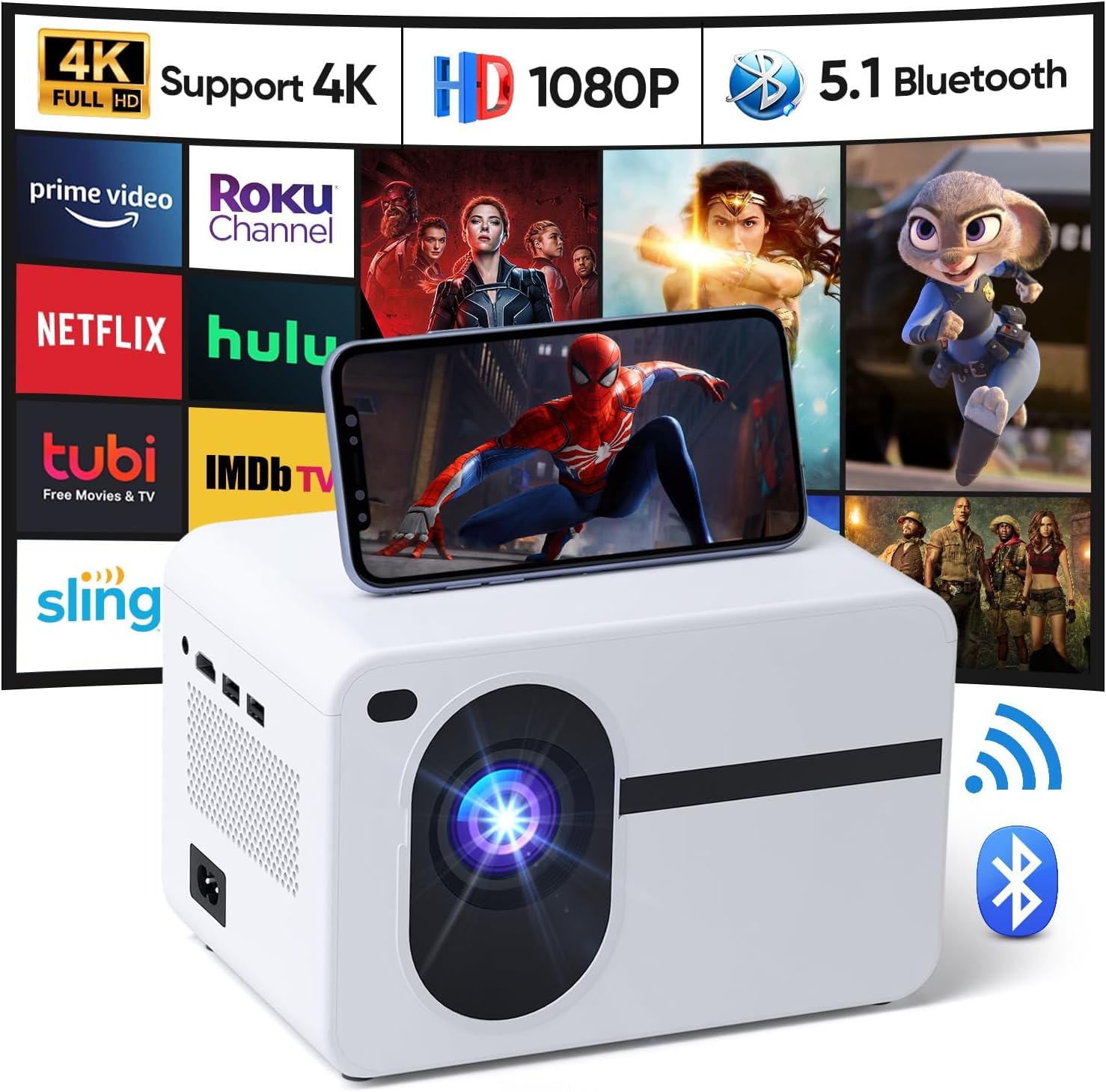 CoolEeve 1080P Projector