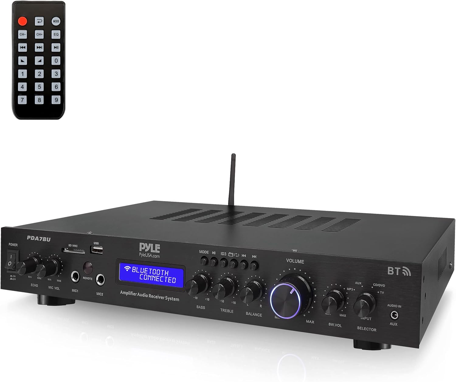 Pyle 5-Channel Rack Mount Bluetooth Receiver