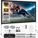 Projector Screen Foldable with Stand - 100 Inch Movie Screens HD 4K Double Sided Projection Screen Portable Projections Screen Indoor Outdoor for Home Theater Backyard Cinema Travel